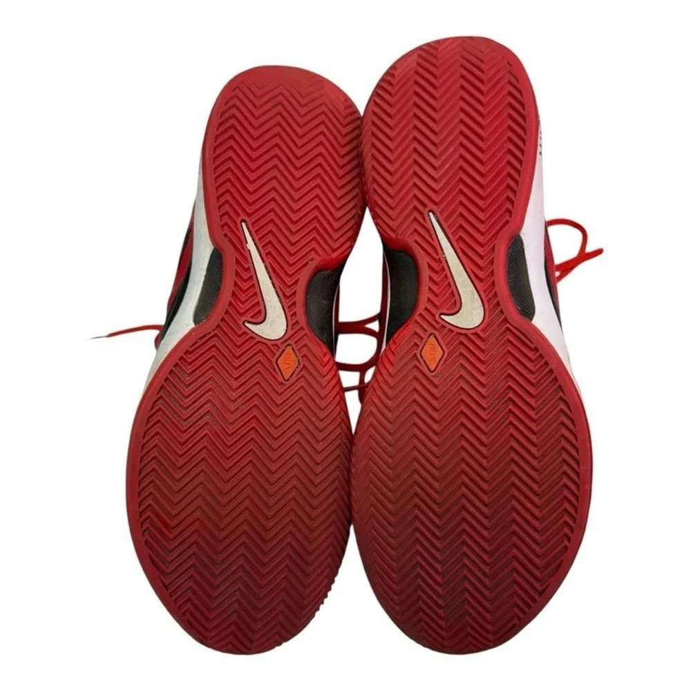 Nike‎ Zoom Vapor ID Custom Red White Tennis court Shoes Size 8.5